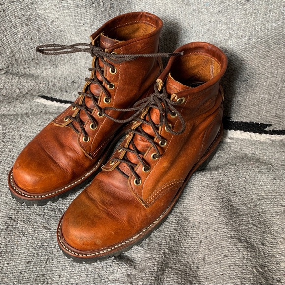 Chippewa Service Boots w/ Vibram Lug Sole - Picture 3 of 12